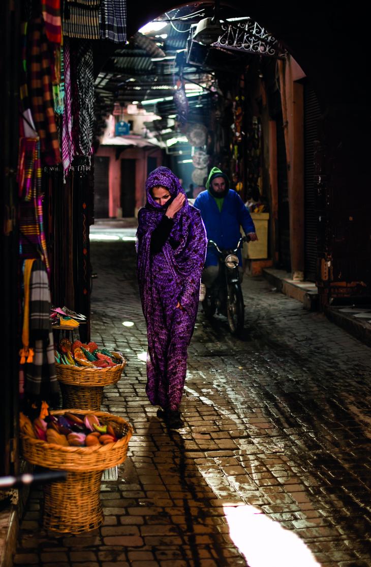  Мароко, пазарът в Маракеш 