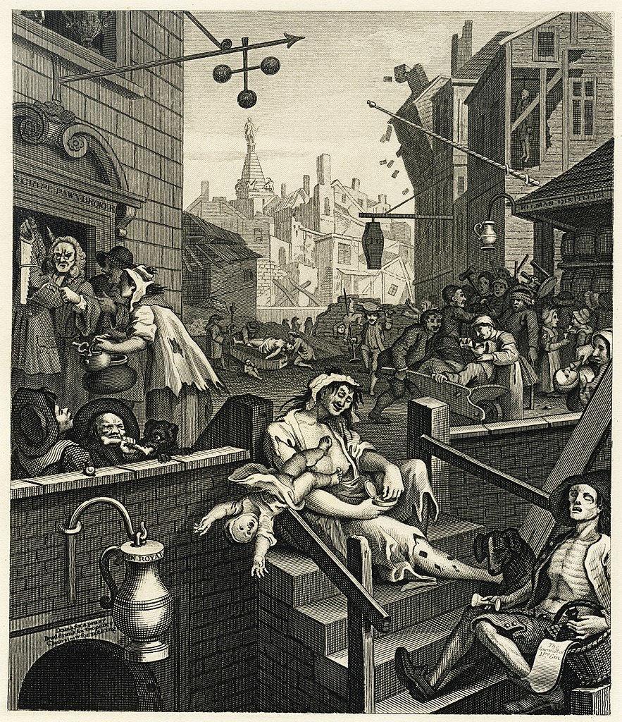 William Hogarth’s Gin Lane (1751)