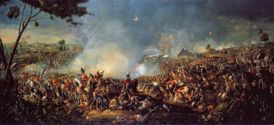 Битката при Ватерло, худ. Уилям Сейдлър (1782 – 1839)