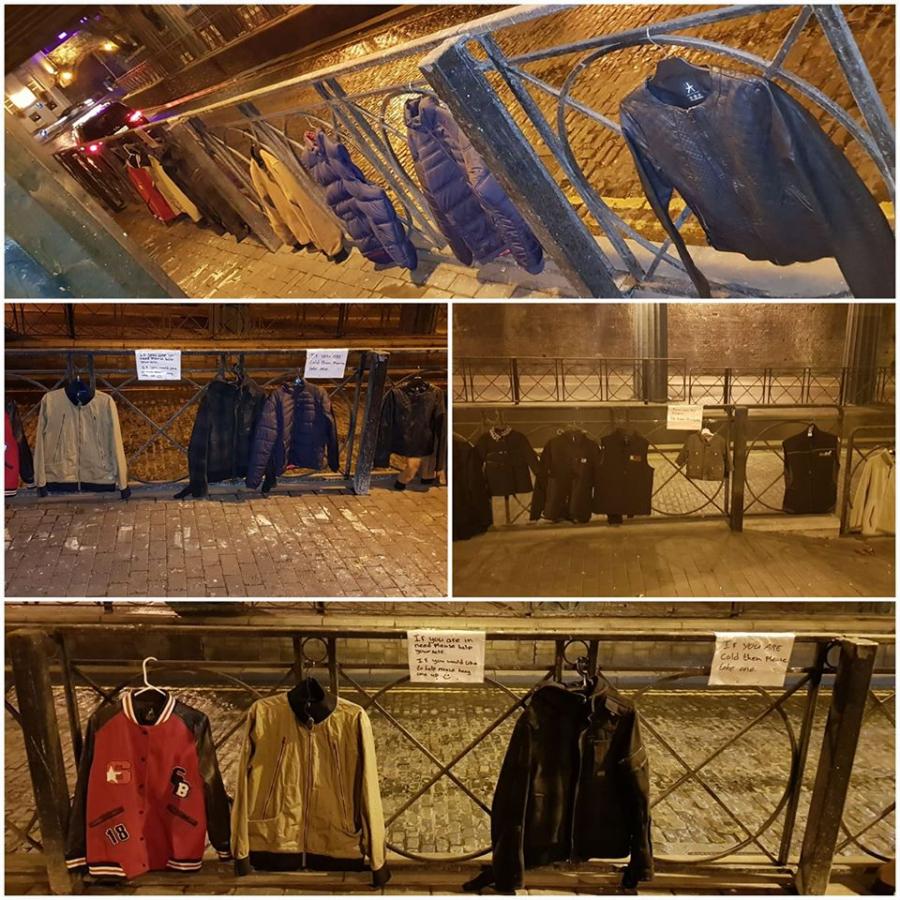 Дъблинчани бяха помолени да окачат зимните си палта и якета