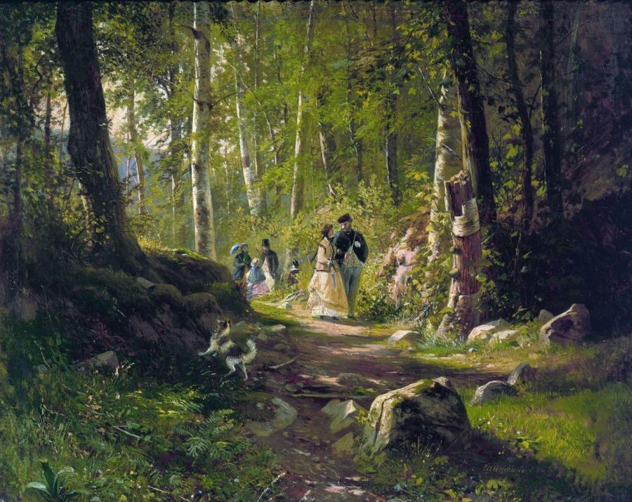 Разходка в гората, худ. Иван Шишкин