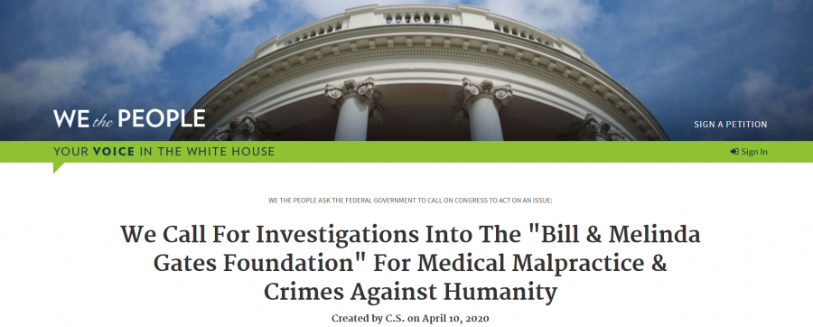 Петиция за разследване на Фондацията на Бил и Мелинда Гейтс