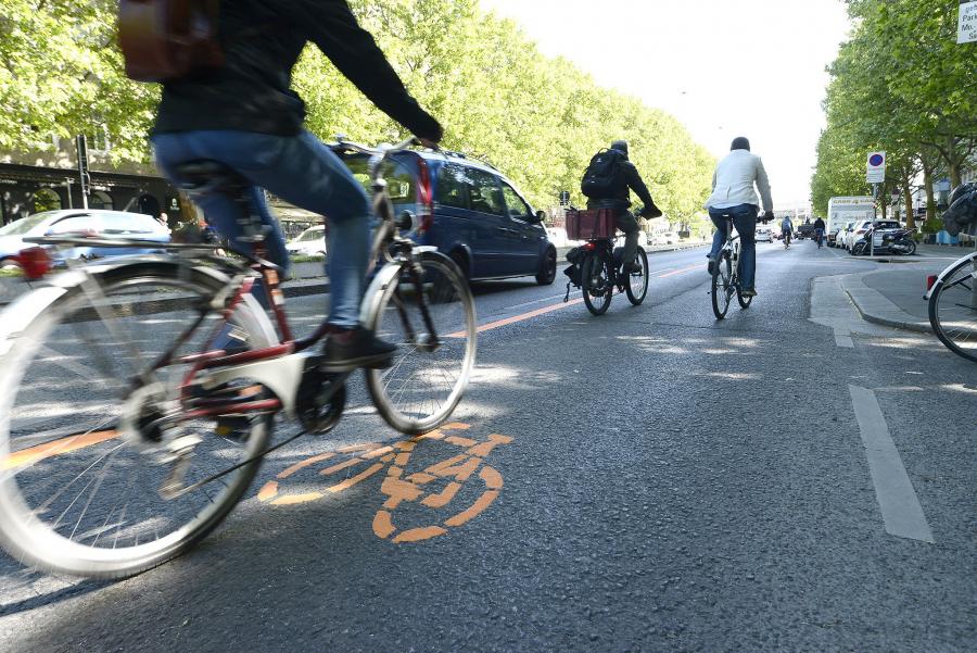 За да се създаде повече пространство за колоездачите във Виена