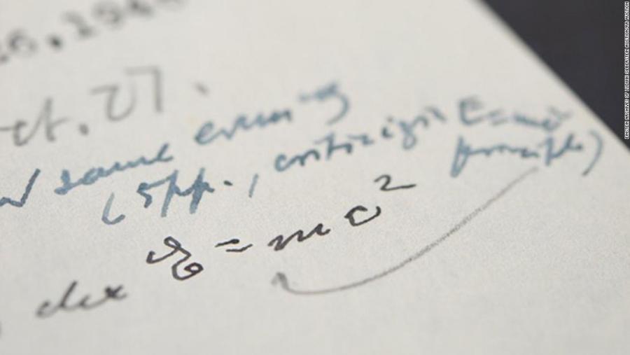 Изгубено писмо написано от Алберт Айнщайн до негов колега
физик наскоро