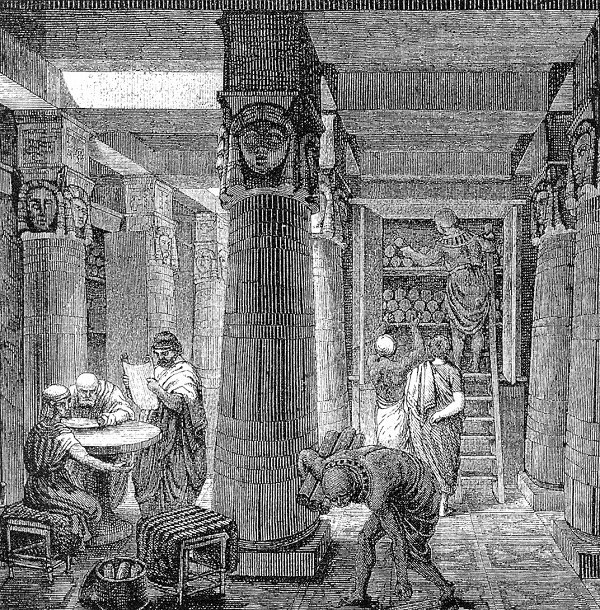 Александрийската библиотека е най голямата и известна библиотека в древния свят