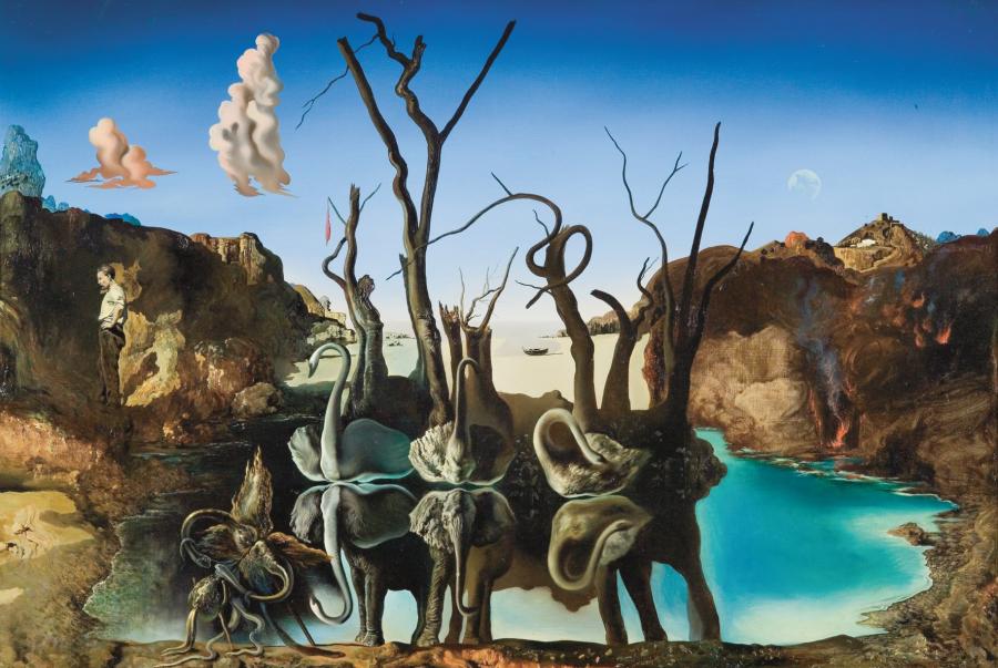 Лебеди, отразени в слонове © Salvador Dalí, Fundació Gala-Salvador Dalí / Bildrecht, Wien