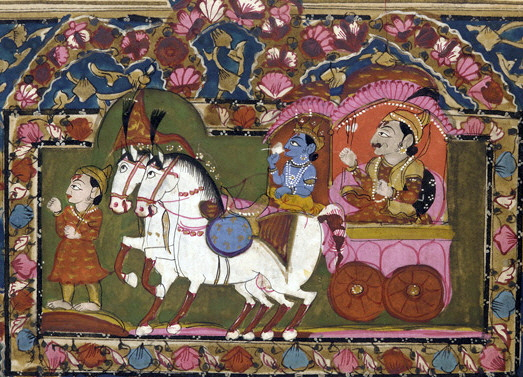 Кришна и Арджуна на полето Курукшетра, Wikimedia.org