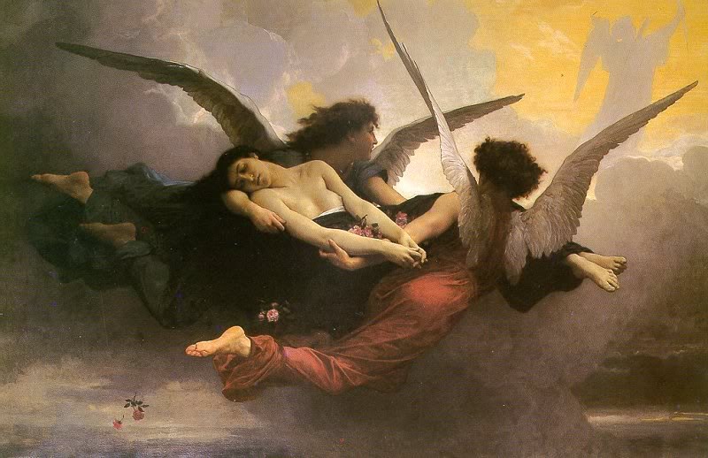 Два ангела възнасят душа, худ. Уилям-Адолф Бугро