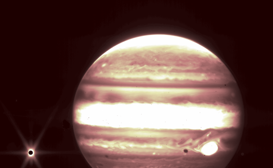 „Джеймс Уеб” ни запознава с Юпитер и спътниците му