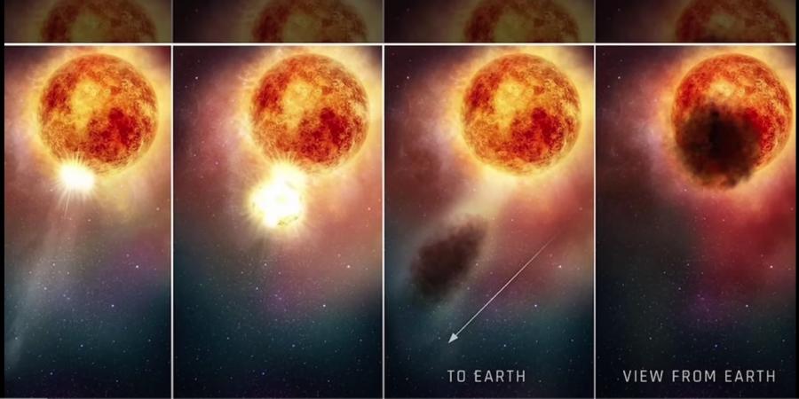 Червеният свръхгигант Бетелгейзе звезда в съзвездието Орион е претърпял масивно