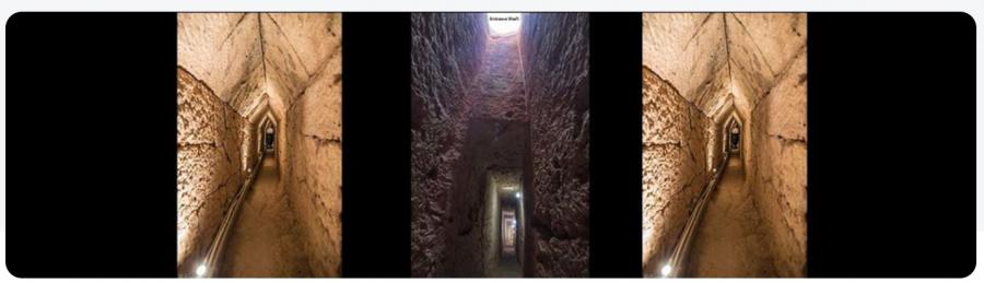 Тунел е открит под руините на храма на Озирис в
