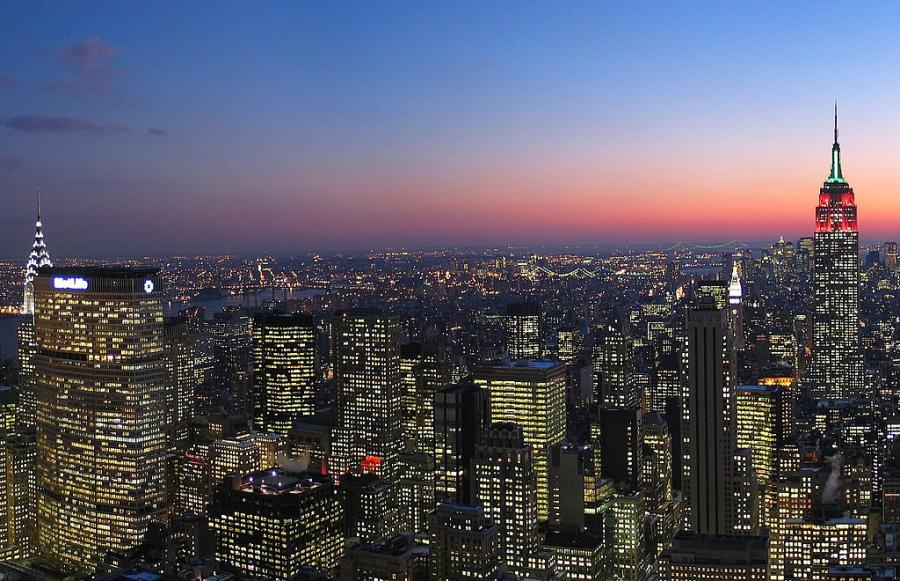 Ню Йорк потъва сателитни данни показват че мегаполисът се