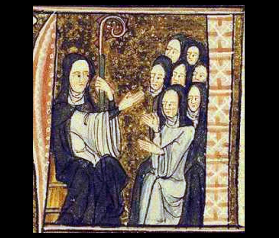 Хилдегард фон Бинген и нейните монахини, оцществено достояние, Wikimedia Commons