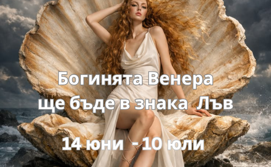 Венера в Лъв 14 юни – 10 юли